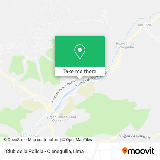 Mapa de Club de la Policia - Cieneguilla