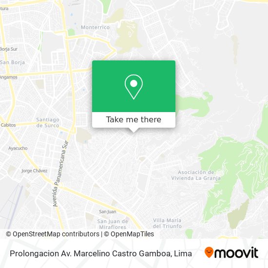 Prolongacion Av. Marcelino Castro Gamboa map