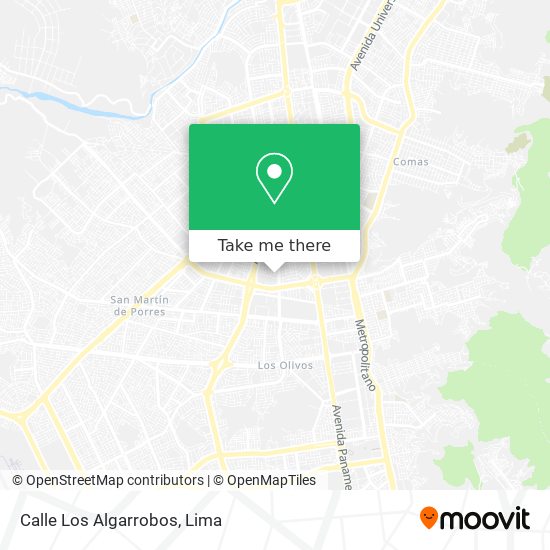 Calle Los Algarrobos map