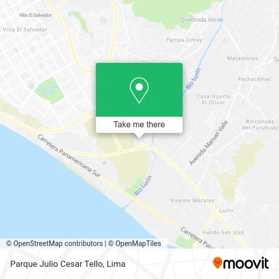 Parque Julio Cesar Tello map