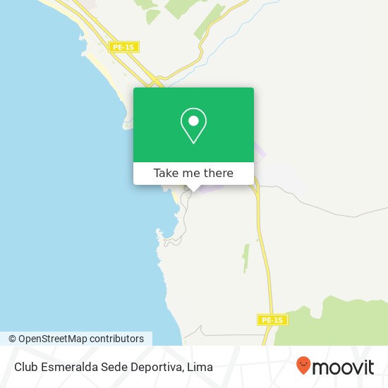 Club Esmeralda Sede Deportiva map