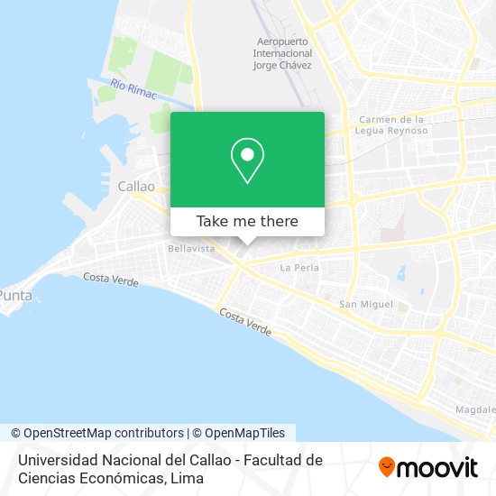 Mapa de Universidad Nacional del Callao - Facultad de Ciencias Económicas