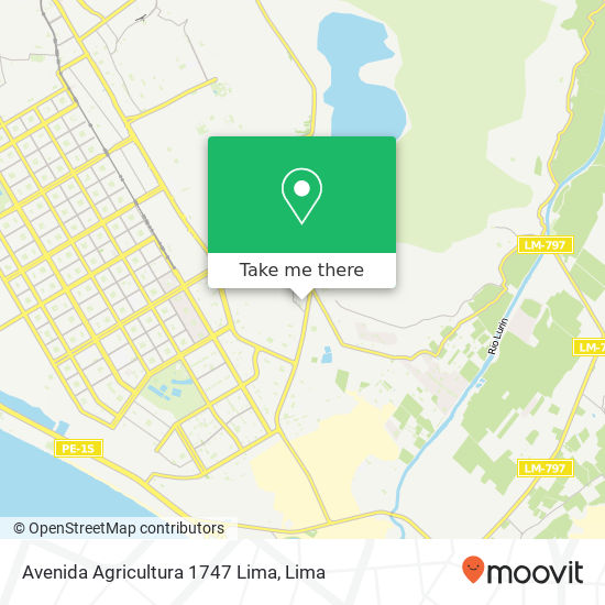 Avenida Agricultura 1747 Lima map