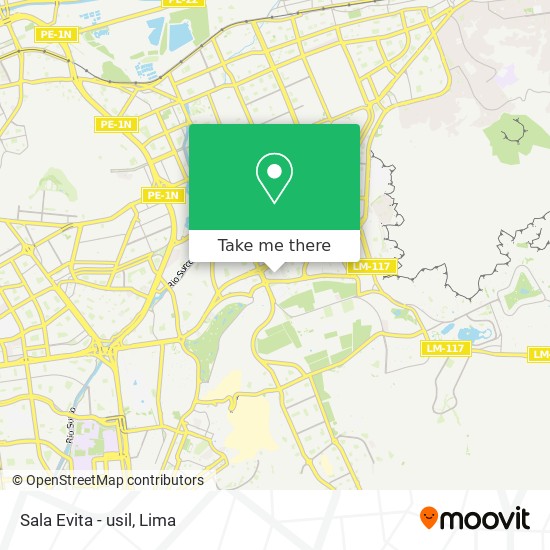 Sala Evita - usil map