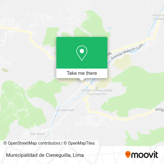 Municipalidad de Cieneguilla map