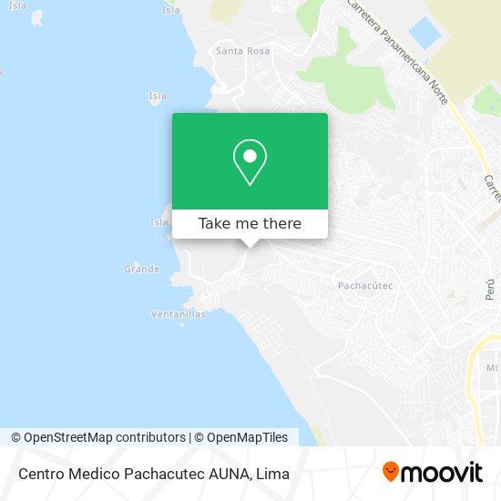 Mapa de Centro Medico Pachacutec AUNA