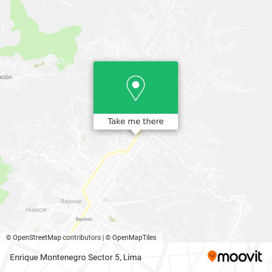 Enrique Montenegro Sector 5 map