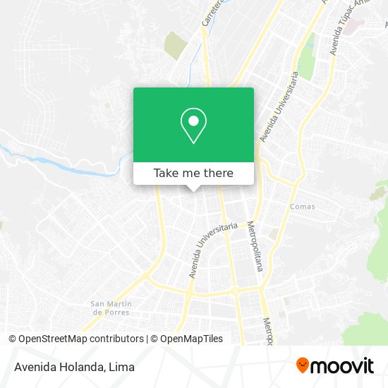 Avenida Holanda map