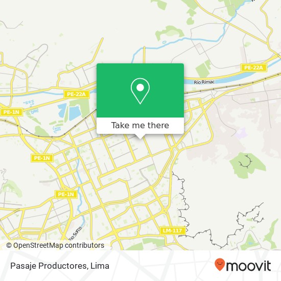 Pasaje Productores map