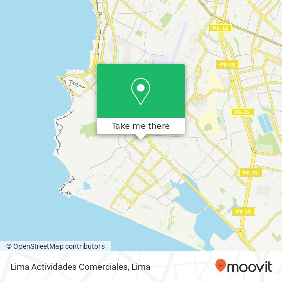 Lima Actividades Comerciales map