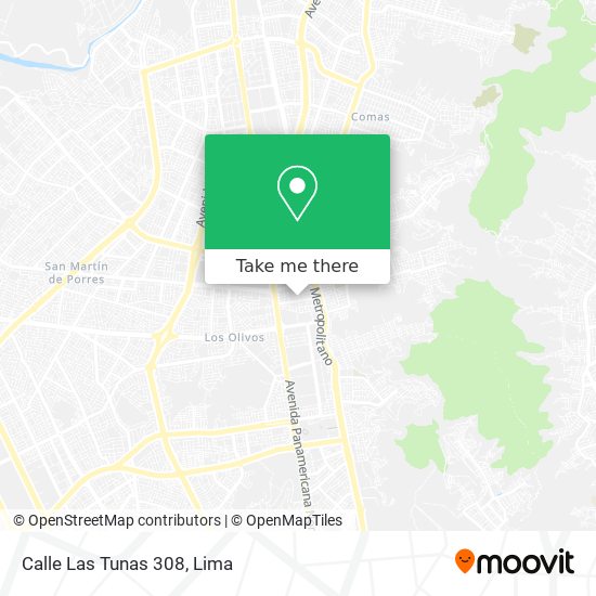 Calle Las Tunas 308 map