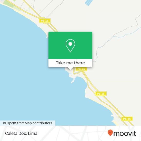 Caleta Doc map