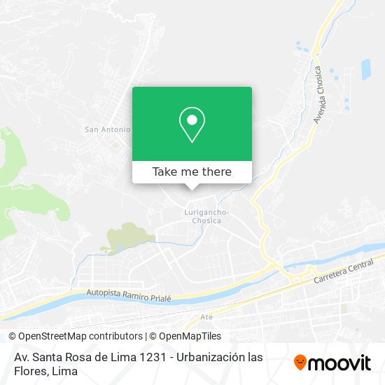 Av. Santa Rosa de Lima 1231 - Urbanización las Flores map