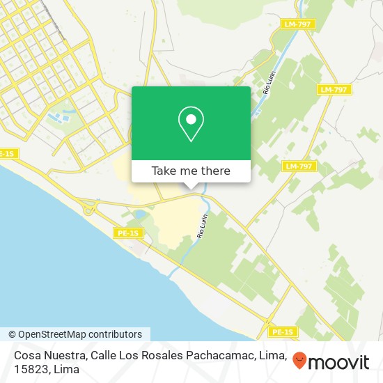 Cosa Nuestra, Calle Los Rosales Pachacamac, Lima, 15823 map