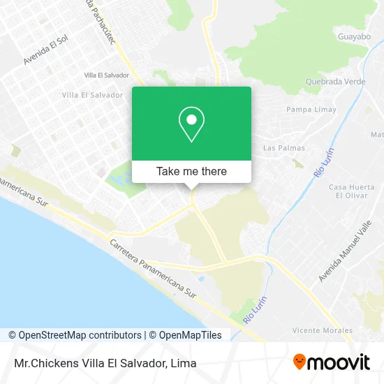 Mr.Chickens Villa El Salvador map