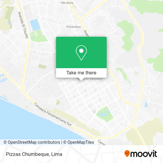 Pizzas Chumbeque map