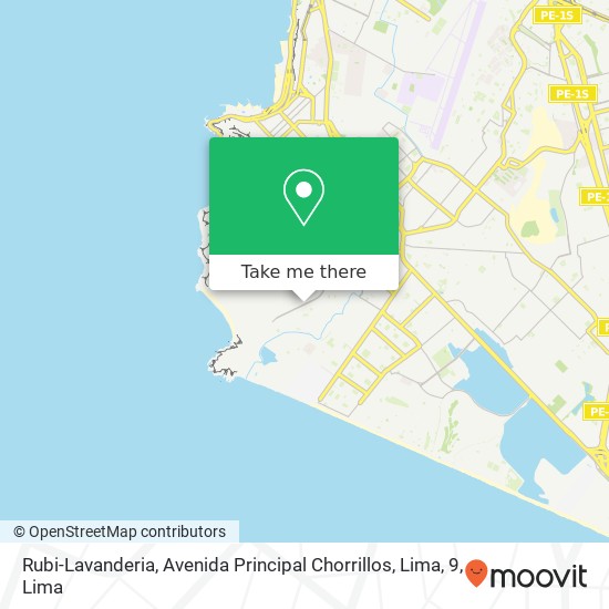 Rubi-Lavanderia, Avenida Principal Chorrillos, Lima, 9 map