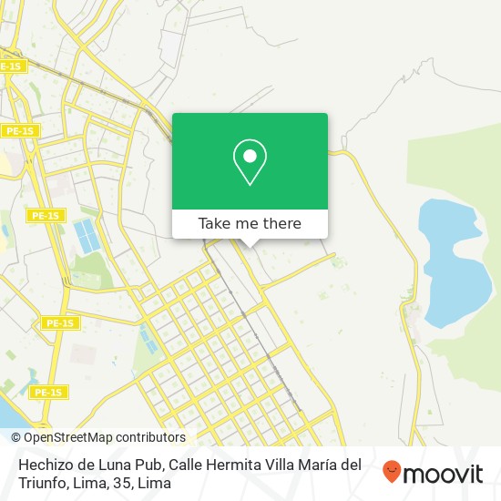 Hechizo de Luna Pub, Calle Hermita Villa María del Triunfo, Lima, 35 map