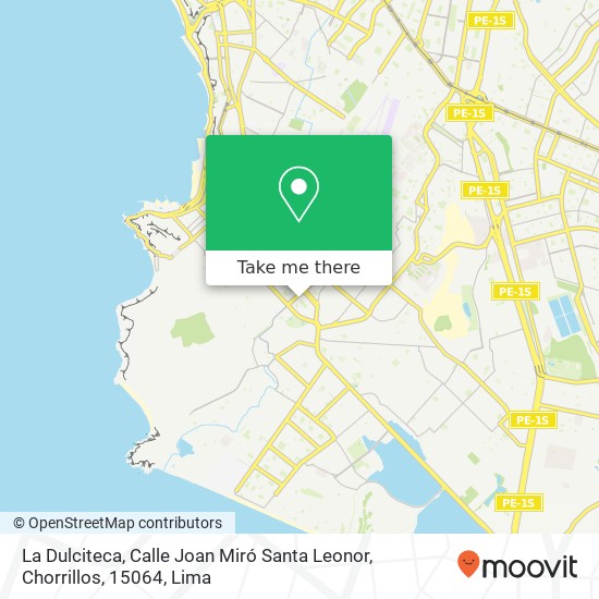 La Dulciteca, Calle Joan Miró Santa Leonor, Chorrillos, 15064 map