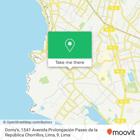 Domy's, 1541 Avenida Prolongación Paseo de la República Chorrillos, Lima, 9 map