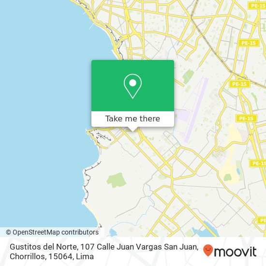 Gustitos del Norte, 107 Calle Juan Vargas San Juan, Chorrillos, 15064 map