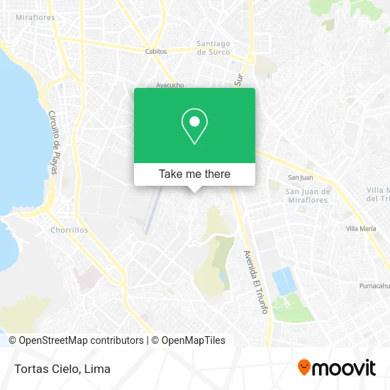 Mapa de Tortas Cielo