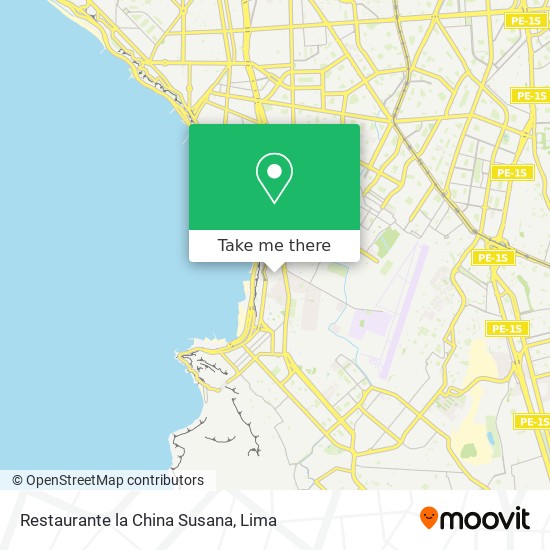 Restaurante la China Susana map