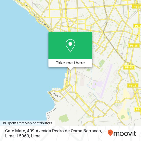 Cafe Mate, 409 Avenida Pedro de Osma Barranco, Lima, 15063 map