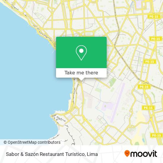Sabor & Sazón Restaurant Turístico map
