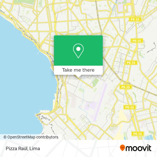 Pizza Raúl map