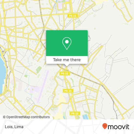 Lois, Avenida Circunvalación San Juan de Miraflores, Lima, 29 map