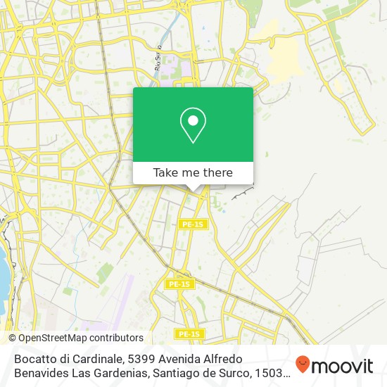 Bocatto di Cardinale, 5399 Avenida Alfredo Benavides Las Gardenias, Santiago de Surco, 15039 map