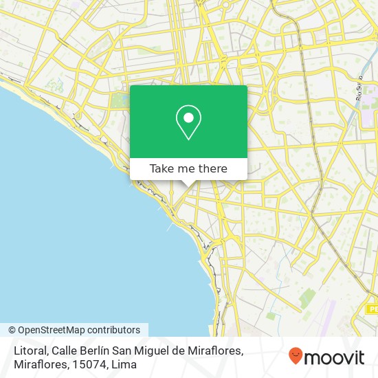 Litoral, Calle Berlín San Miguel de Miraflores, Miraflores, 15074 map