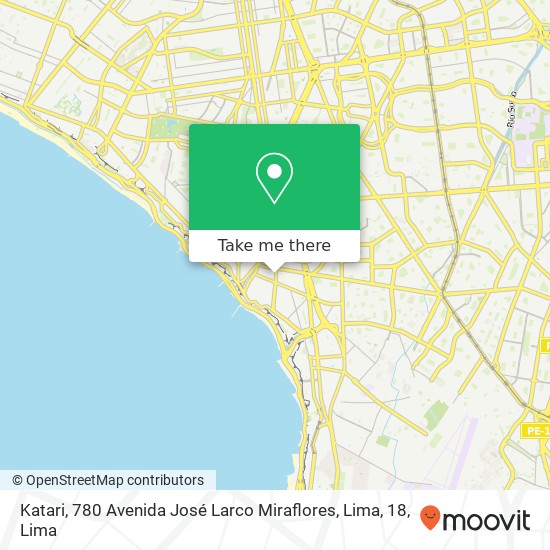 Katari, 780 Avenida José Larco Miraflores, Lima, 18 map