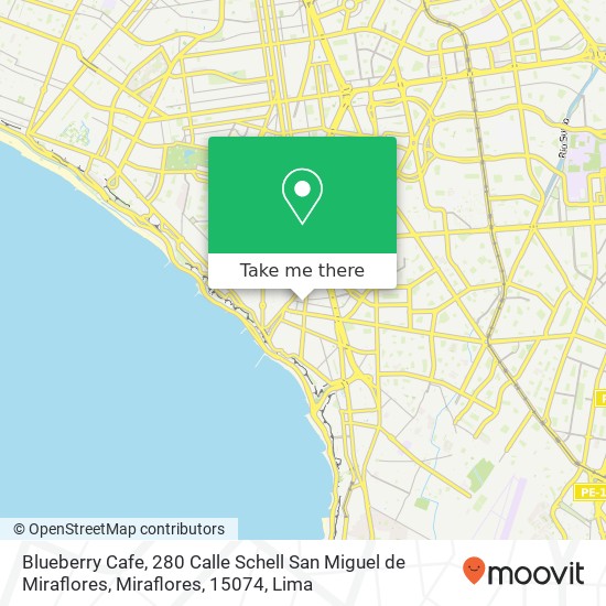 Blueberry Cafe, 280 Calle Schell San Miguel de Miraflores, Miraflores, 15074 map