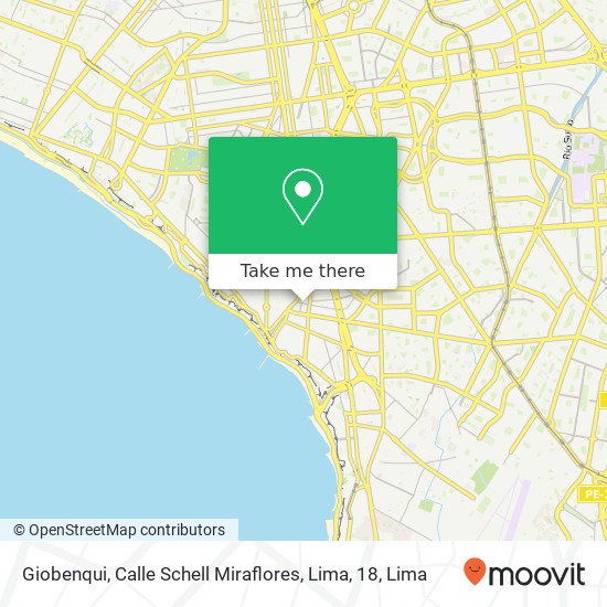 Giobenqui, Calle Schell Miraflores, Lima, 18 map