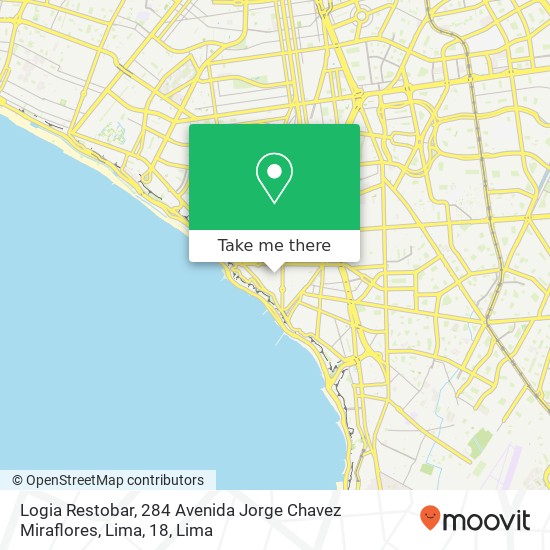 Logia Restobar, 284 Avenida Jorge Chavez Miraflores, Lima, 18 map