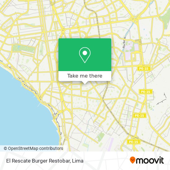 El Rescate Burger Restobar map