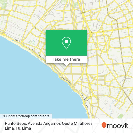 Punto Bebé, Avenida Angamos Oeste Miraflores, Lima, 18 map