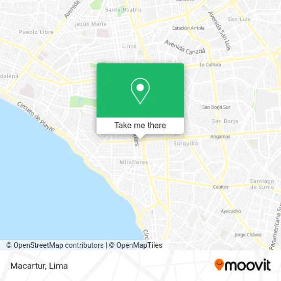 Mapa de Macartur