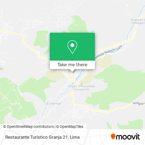 Mapa de Restaurante Turístico Granja 21