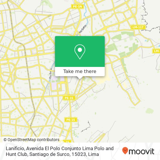 Lanificio, Avenida El Polo Conjunto Lima Polo and Hunt Club, Santiago de Surco, 15023 map