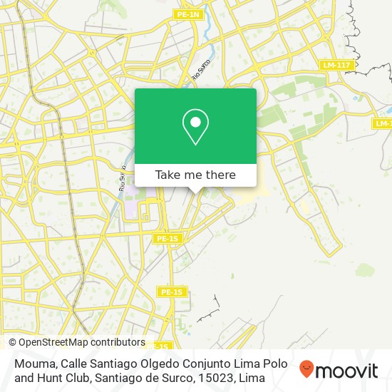 Mouma, Calle Santiago Olgedo Conjunto Lima Polo and Hunt Club, Santiago de Surco, 15023 map