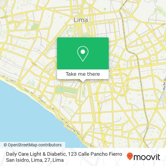 Daily Care Light & Diabetic, 123 Calle Pancho Fierro San Isidro, Lima, 27 map