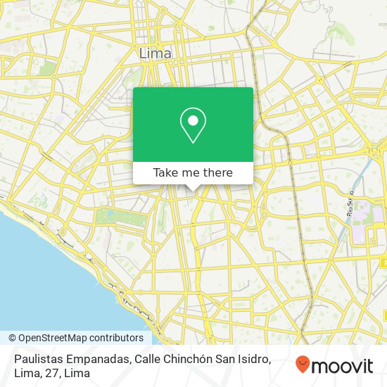 Paulistas Empanadas, Calle Chinchón San Isidro, Lima, 27 map