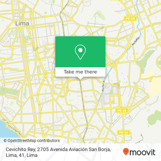 Cevichito Rey, 2705 Avenida Aviación San Borja, Lima, 41 map