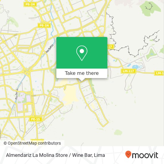 Almendariz La Molina Store / Wine Bar map