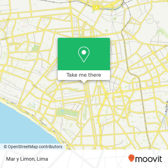 Mar y Limon, Avenida Arenales Lince, Lima, 14 map