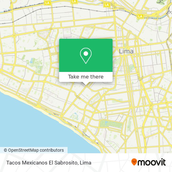 Tacos Mexicanos El Sabrosito map