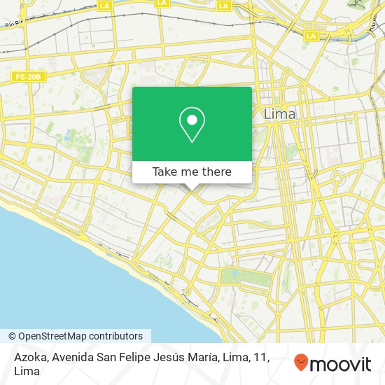 Azoka, Avenida San Felipe Jesús María, Lima, 11 map
